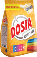 Стиральный порошок Dosia Optima Color для ручной и машинной стирки, 4 кг х 4