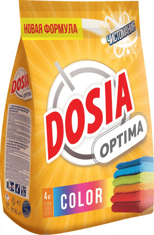 Стиральный порошок Dosia Optima Color для ручной и машинной стирки, 4 кг х 4 — 1