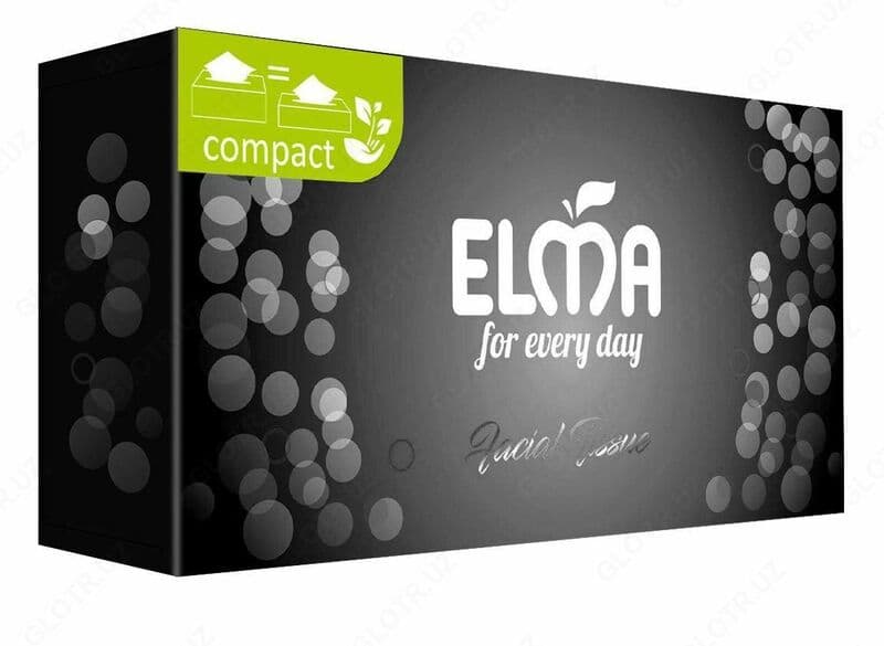 Салфетки V (в коробочной упаковке) Elma 90 шт (307) — 1