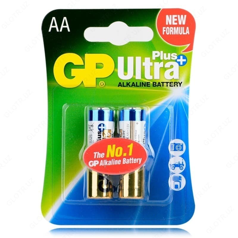 Батарейка GP Ultra Plus Alkaline (LR6) 2*BL — 1