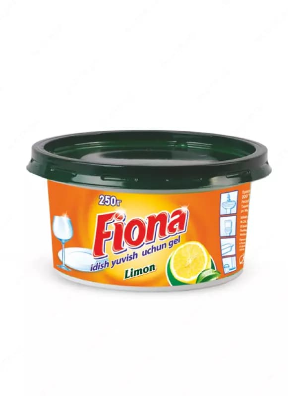 Гель для мытья посуды ”Fiona”, антижир, 250 гр., уп. пласт. банка (Код - 1304) Ассортимент — 1