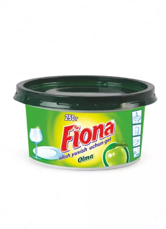 Гель для мытья посуды ”Fiona”, антижир, 250 гр., уп. пласт. банка (Код - 1304) Ассортимент — 2