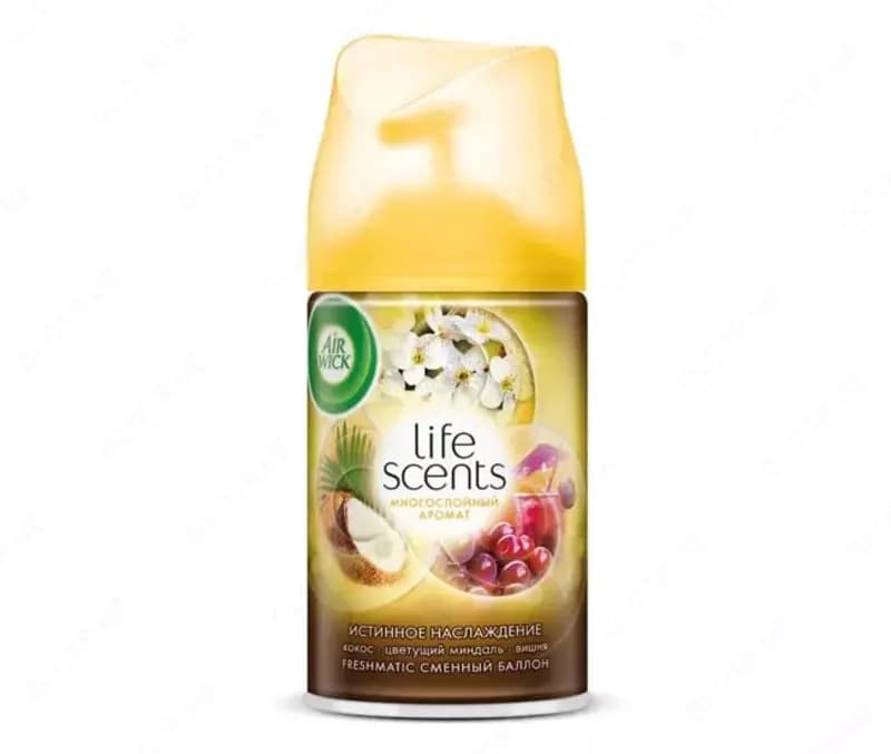 Освежитель воздуха ”AirWick” Life Scents, аэрозольный, 250 мл. (Код - 1766) Ассортимент — 3