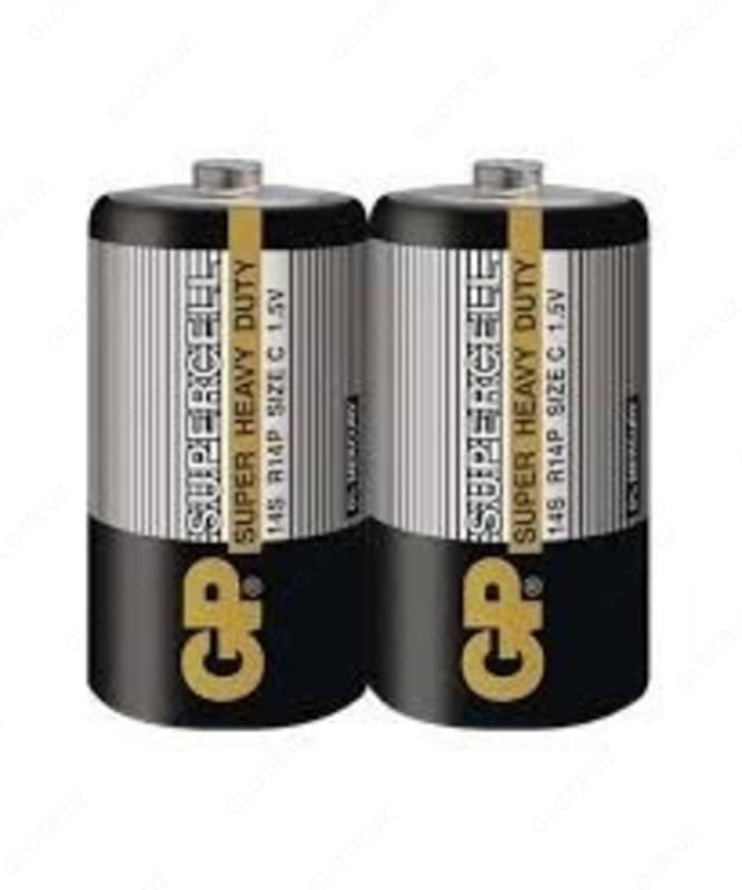 Батарейка GP SUPERCELL 1.5V (R14) 2*BL — 2