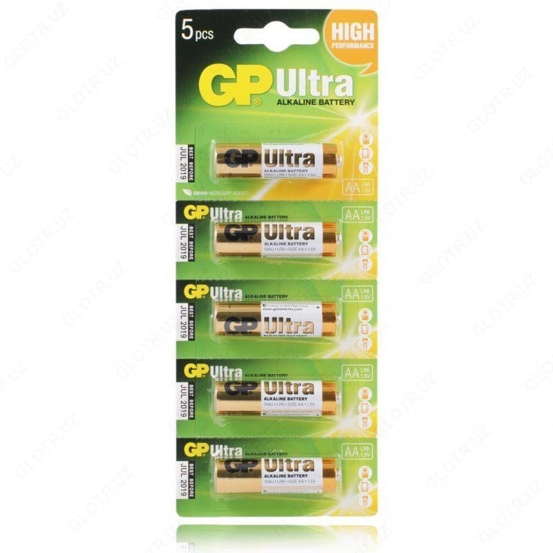 Батарейка GP ULTRA ALKALINE (LR6) 5*BL — 1
