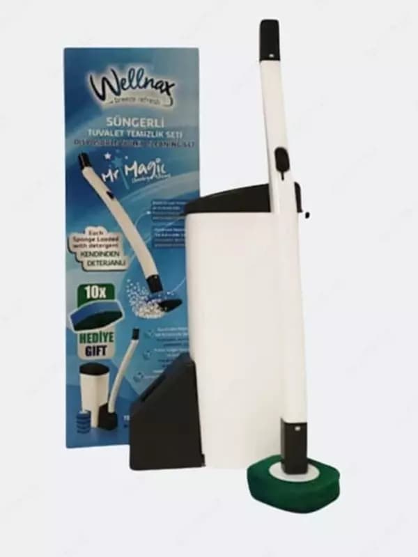 Универсальная щетка Wellnax breeze Refresh со сменными насадками для уборки ванной — 3