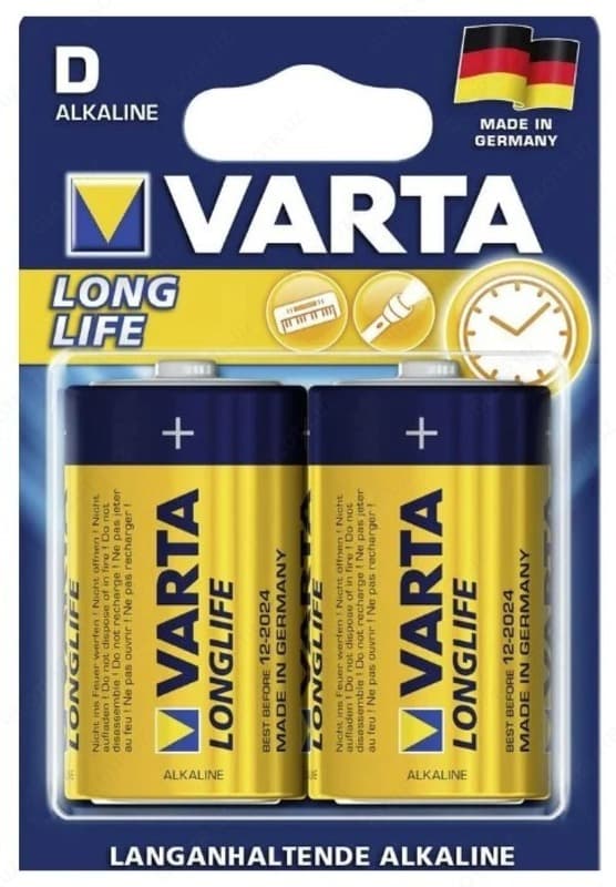 Батарейка VARTA LONGLIFE D/LR20 — 2