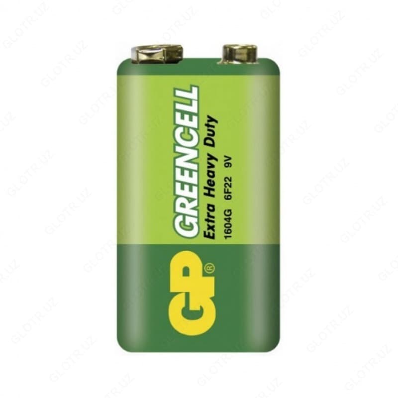Батарейка GP GREENCELL 9.0V (6F22) 1*целлофан — 1