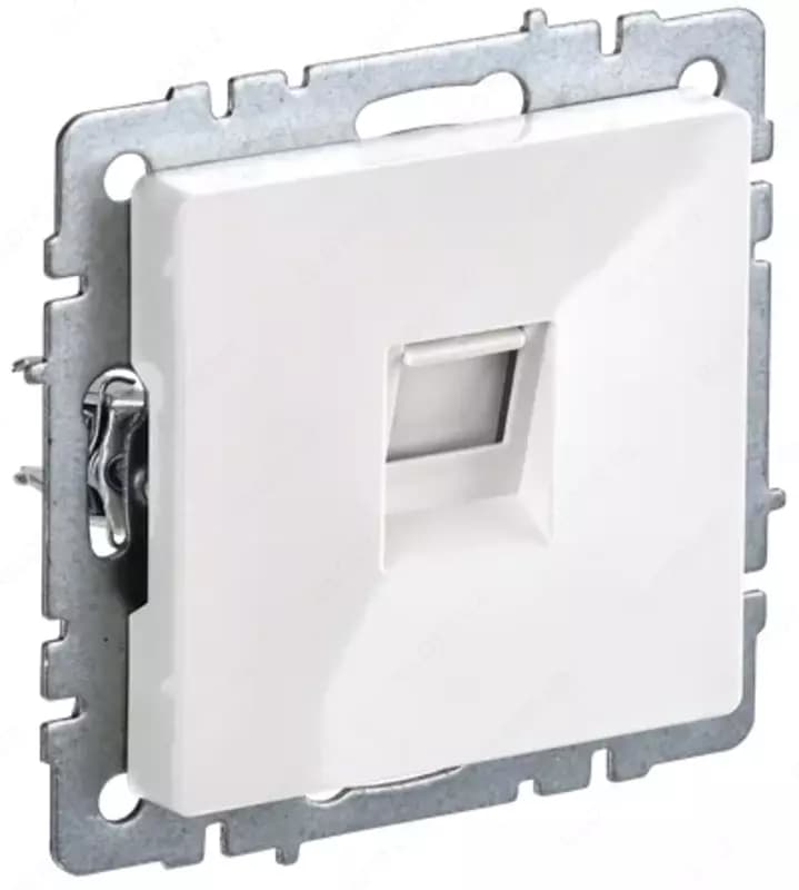 BRITE Розетка компьютерная RJ45 кат.5E РК10-БрБ белый IEK — 1