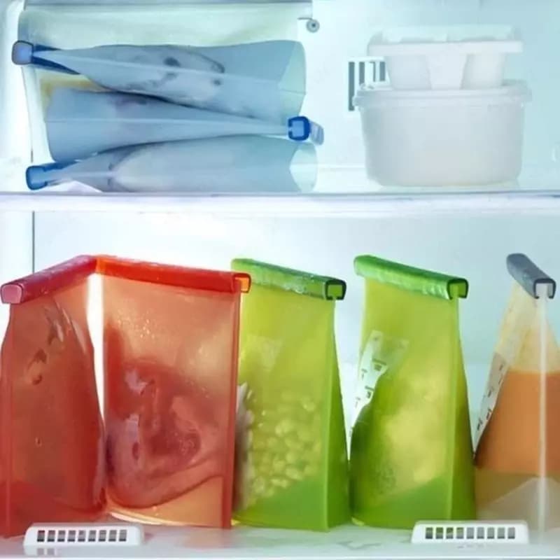 Силиконовый пакет-контейнер с застежкой (1000ml.) — 1