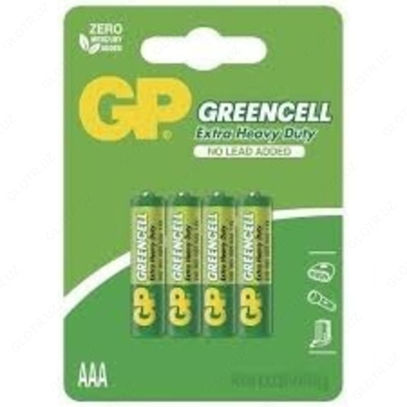 Батарейка GP GREENCELL 1.5V (R03) 2*Целлофан — 2