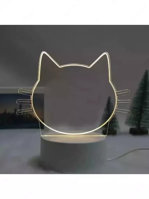 Светодиодный ночник с маркером котик — 5