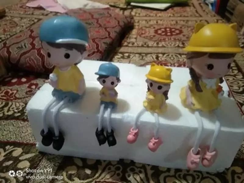 Статуэтки ”Милая семья с висячими ножками” Модель №2 — 4