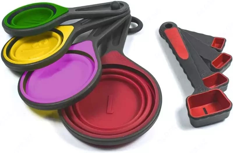 Набор силиконовых мерных ложек Silicone Measuring Cuo Set — 2