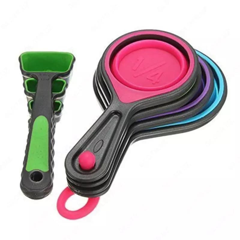 Набор силиконовых мерных ложек Silicone Measuring Cuo Set — 3