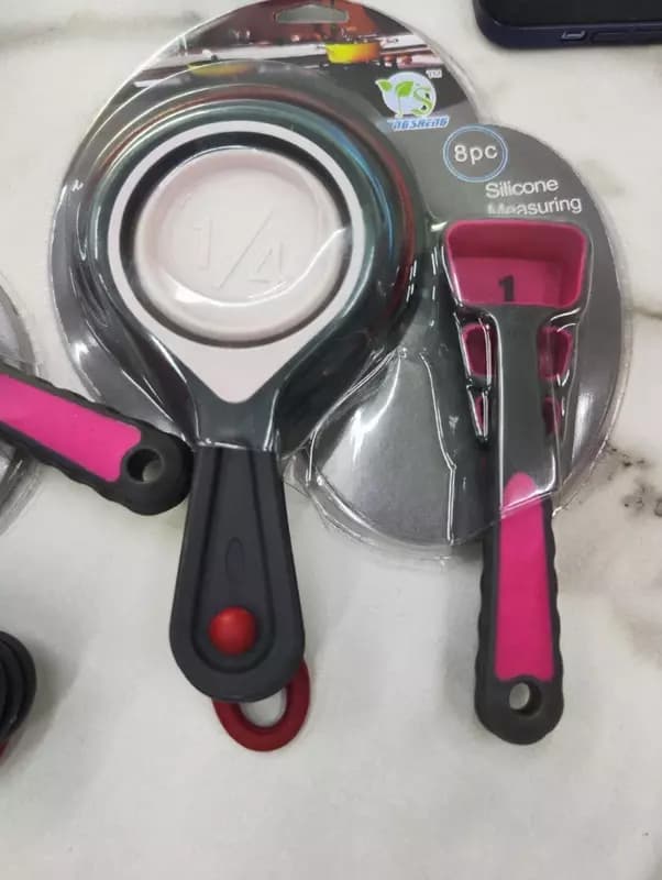 Набор силиконовых мерных ложек Silicone Measuring Cuo Set — 4