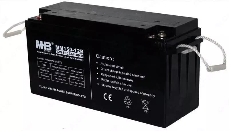 Гелиевая Аккумуляторная батарея для ИБП (UPS) MHB 12 вольт 150 а/ч . Гарантия 1 год . Форма оплаты любая! — 1