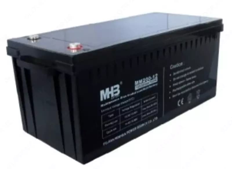 Гелевая Аккумуляторная батарея для ИБП (UPS) MHB 12 вольт 200 а/ч . Гарантия 1 год. Форма оплаты любая! Бесплатная доставка по Ташкенту! — 1