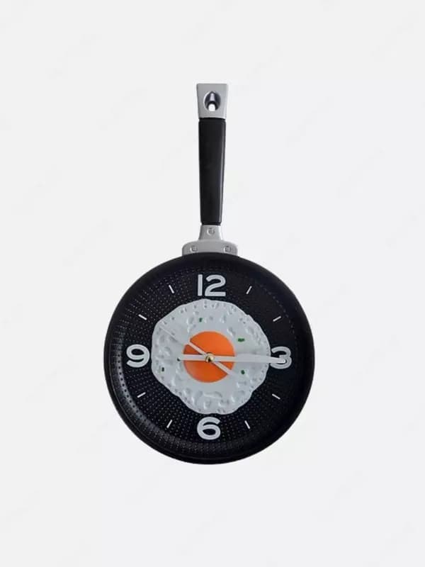Настенные часы в форме сковородки — 2