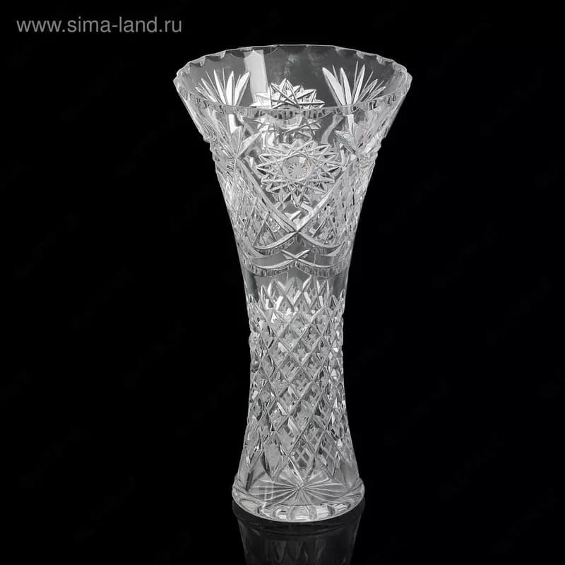 Ваза для цветов, хрусталь, СССР, 2 шт., новые. — 2