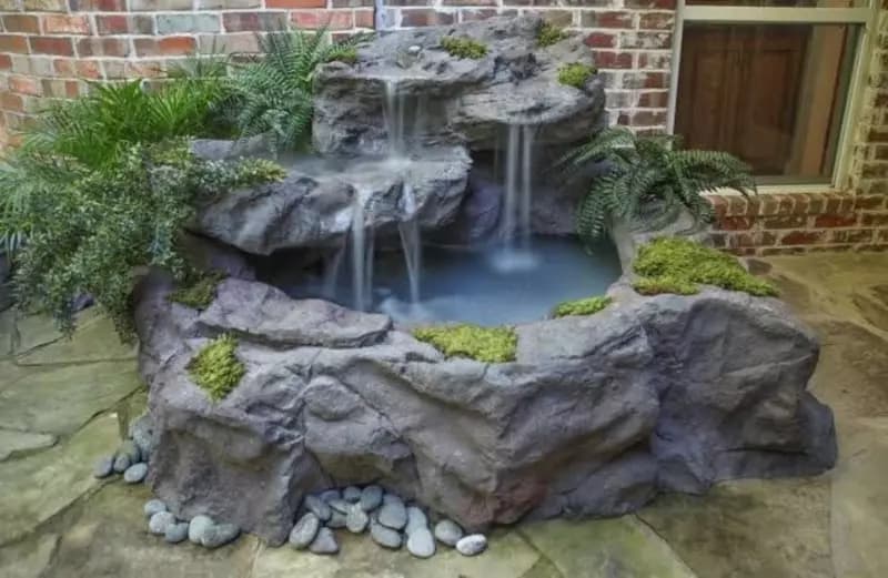 Искусственные камни водопад. — 4