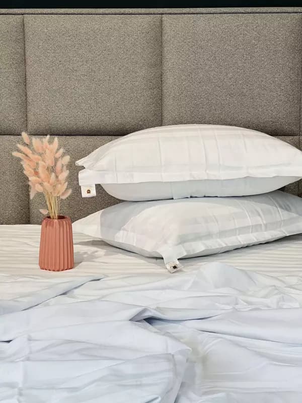 Односпальный комплект постельного белья Stripe Satin ”WHITE” (Белая нежность) — 6