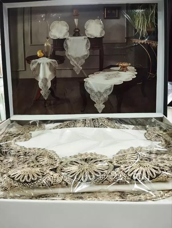 Декоративные салфетки кружевные (в комплекте 5 шт.) — 2
