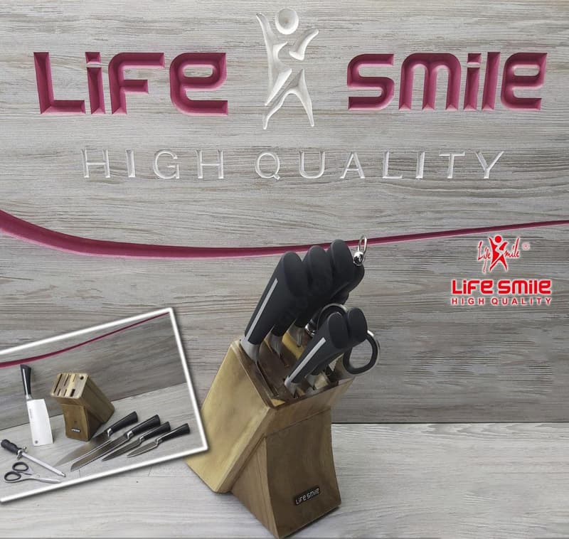 Ножи Life Smile , набор с подставкой 7 предметов — 1