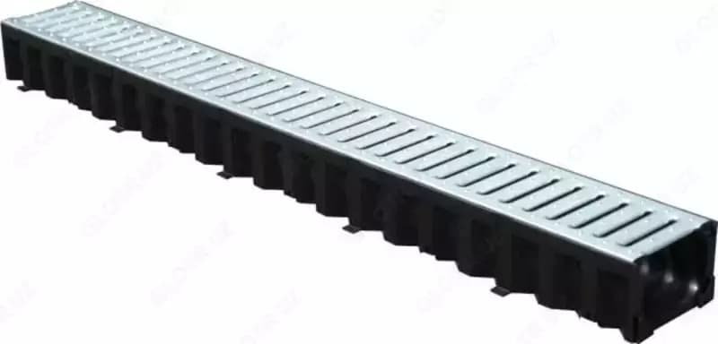 Лоток водоотводный со стальной оцинкованной решеткой Standartpark — 1