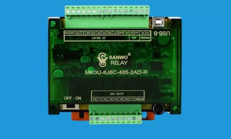 Релейный модуль ”SANWO” FX3U-8J8C RS485 Modbus RTU — 1