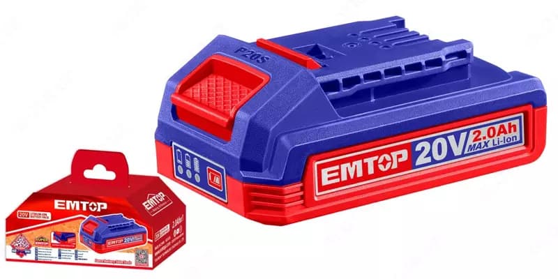 Литий-ионный аккумулятор ”EMTOP” EBPK20011 — 20 В, 2,0 А·ч — 1