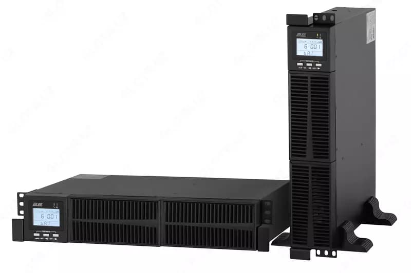 Источник бесперебойного питания 2E OD1000RT, 1000VA/900W, RT2U, LCD, USB, 3xSchuko 2E-OD1000RT — 1