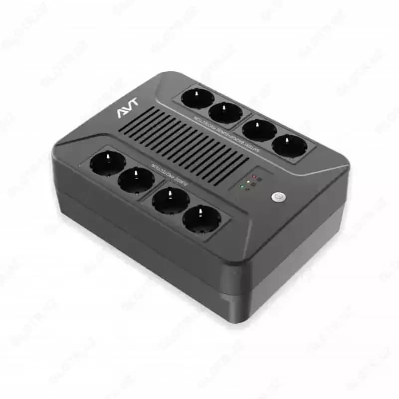 Источник бесперебойного питания EA265p, 0,65kVA UPS AVT-650 AVR I FACE LED, with 8 schuko sockets USB/RJ45 — 1