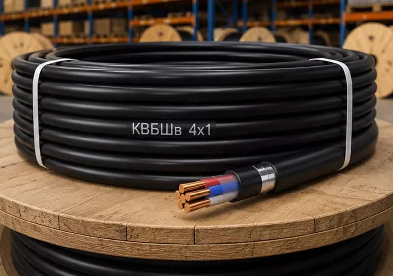 Кабель КВБШв 4х1 — 3