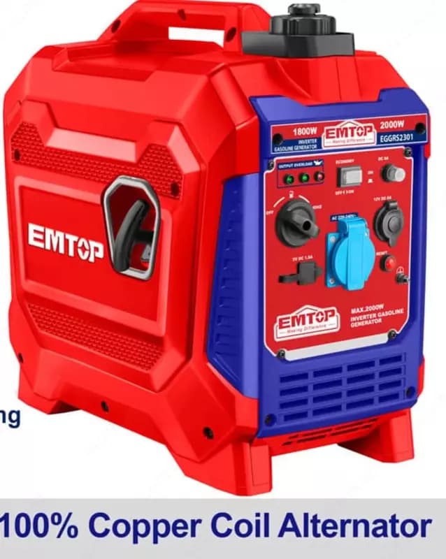 Бензиновый генератор (инверторный) ”Emtop” EGGRS2301, 2000W — 2