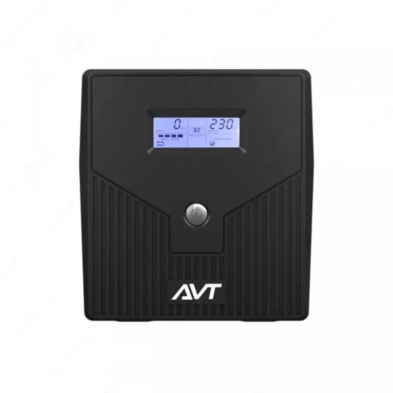 Источник бесперебойного питания AVT1200Z-LI-LCD, UPS I 1200VA, 3 Schuko sockets, battery 2x12V-7AH, weight 2kg, LCD Монитор — 2