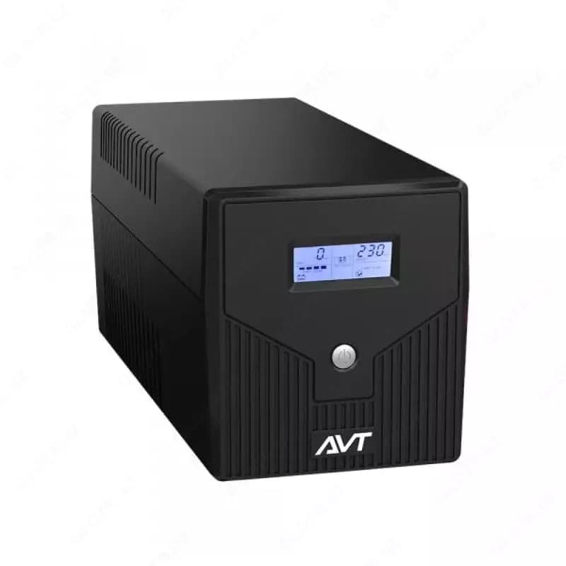 Источник бесперебойного питания AVT1200Z-LI-LCD, UPS I 1200VA, 3 Schuko sockets, battery 2x12V-7AH, weight 2kg, LCD Монитор — 3