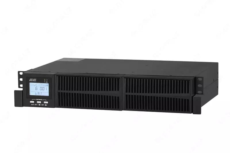 Источник бесперебойного питания 2E OD2000RT, 2000VA/1800W, RT2U, LCD, USB, 4xSchuko 2E-OD2000RT — 3