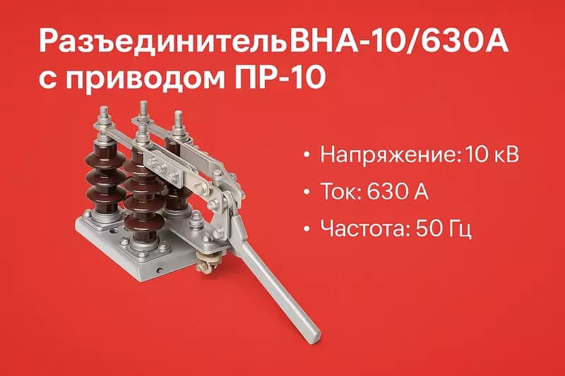 Разъединитель ВНА-10/630А с приводом ПР-10 — 1
