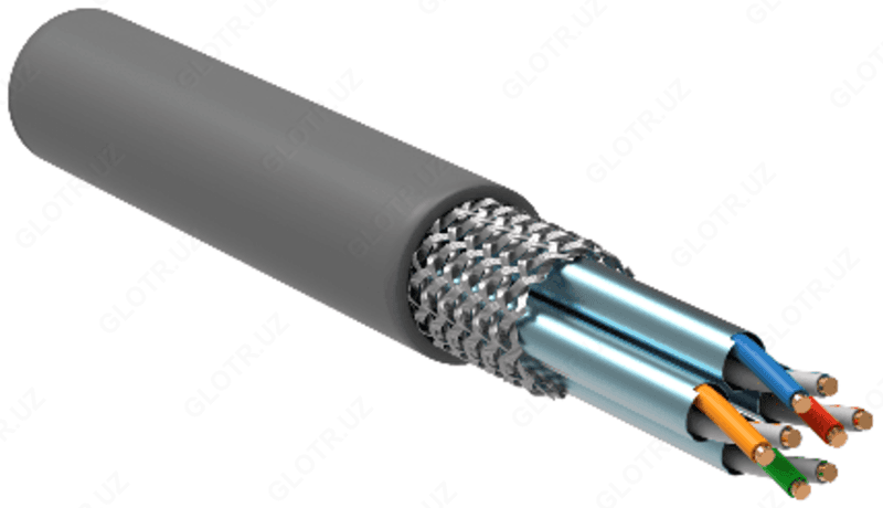 ITK Кабель связи витая пара S/FTP, кат.6A 4х2х23AWG solid, PVC — 2
