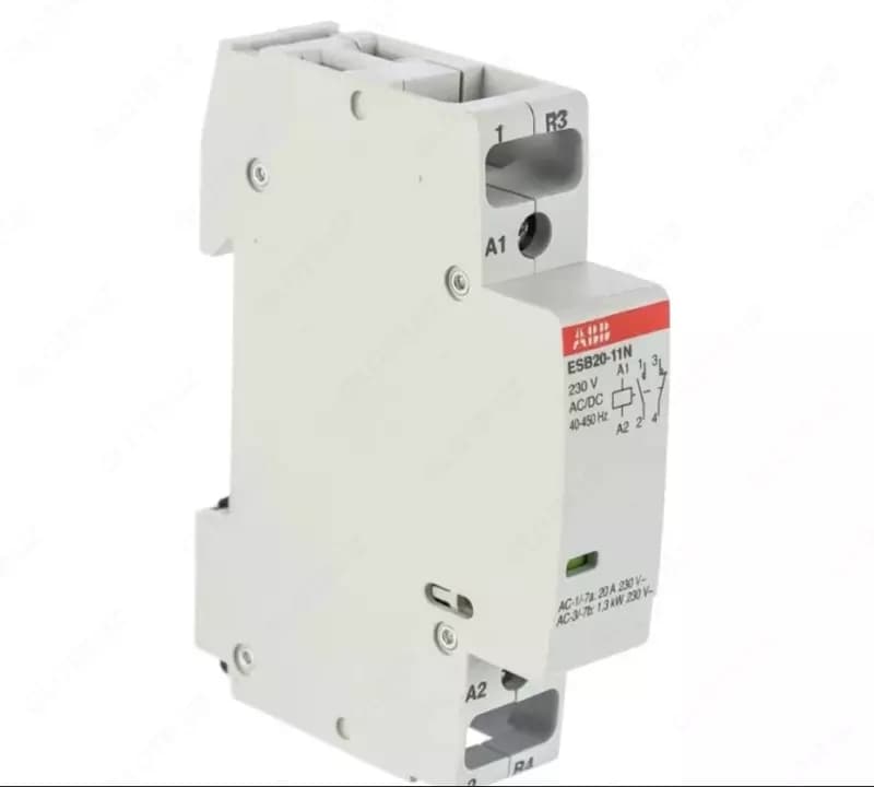 Контактор ABB ESB20-11N-06 модульный (20А АС-1 1НО+1НЗ) катушка 230В AC/DC 1SBE121111R0611 — 2