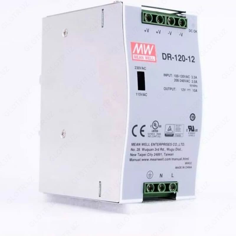 DR-120-12 Импульсный источник питания MEAN WELL на DIN-рейку — 2