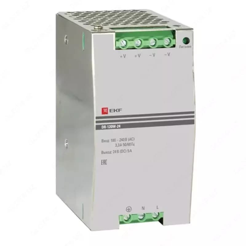 Блок питания ”EKF” PROxima DR-120W-24, 24В (Арт. - 1165435) — 1