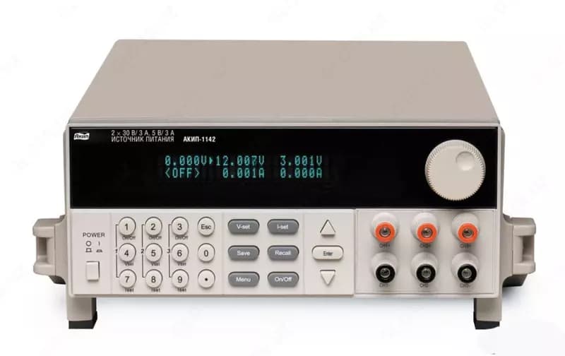Программируемый линейный источник питания постоянного тока АКИП-1142/3G (Арт. - 264495) — 1