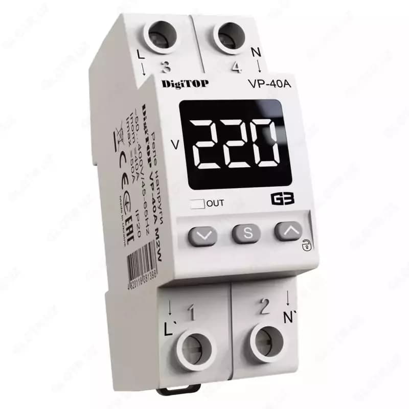 Реле напряжения ”DigiTOP” VP-40A M2W — 1