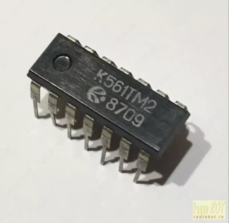 Микросхема К561ТМ2 (CD4013A) (Арт. – 1140142) — 1