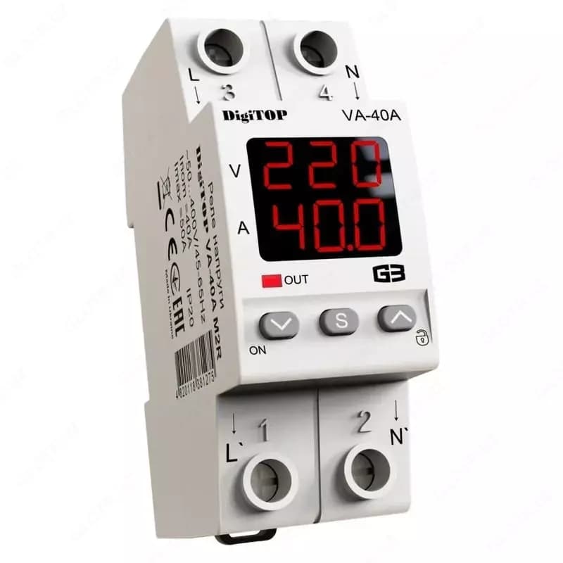 Реле напряжения ”DigiTOP” VA-40A M2R — 1