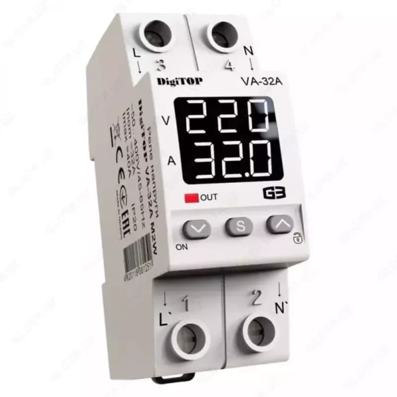 Реле напряжения ”DigiTOP” VA-32A M2W — 1