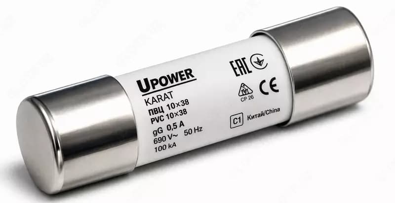 Предохранитель (плавкий) "UPOWER" 10х38, 32А — 1