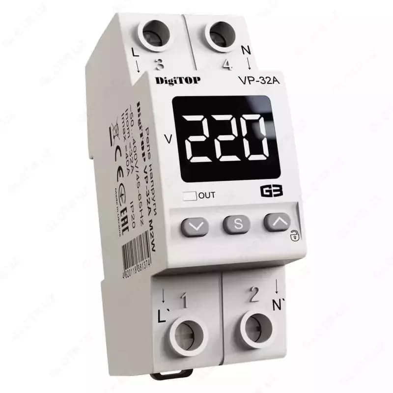Реле напряжения ”DigiTOP” VP-32A M2W — 1